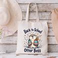Back To School Like An Otter Boss Cute First Day Of School Canvas Tote Bag