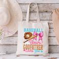 Baseball Or Bows Godfather Loves You Gender Reveal Canvas Tote Bag