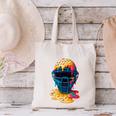 Baseball Catcher Mask Ice Cream Dripping Baseball Fan Boys Canvas Tote Bag Baseball Catcher Mask Ice Cream Dripping Baseball Fan Boys Canvas Tote Bag