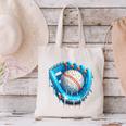 Baseball Drip Ice Cream Glove With Sprinkles Ball Boys Youth Canvas Tote Bag