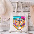 Baseball Drip Number 67 Ice Cream Home Plate Drip Canvas Tote Bag