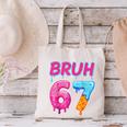 Baseball Ice Cream Drip Number 67 Player Or 67th Birthday Canvas Tote Bag Baseball Ice Cream Drip Number 67 Player Or 67th Birthday Canvas Tote Bag