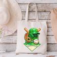 Baseball Life Style Ice Cream Drip Green Canvas Tote Bag Baseball Life Style Ice Cream Drip Green Canvas Tote Bag