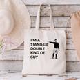 Baseball Pun Saying I'm a Stand Up Double Type Of Guy Canvas Tote Bag