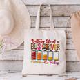 Battery Life Of A Bus Driver First Day Back To School Canvas Tote Bag