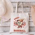 Boys & Women Men Baseball Valentine With Hearts Sporty Love Canvas Tote Bag Boys & Women Men Baseball Valentine With Hearts Sporty Love Canvas Tote Bag