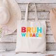Bruh We Back 5th Graders Fifth Grade Back To School Boys Boy Canvas Tote Bag Bruh We Back 5th Graders Fifth Grade Back To School Boys Boy Canvas Tote Bag