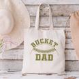 Bucket Dad Softball Dad Baseball Player Dad Canvas Tote Bag