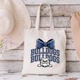 Bulldogs Mascot Team Spirit Sports Fan Back To School Canvas Tote Bag Bulldogs Mascot Team Spirit Sports Fan Back To School Canvas Tote Bag