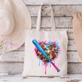 Camo Baseball Heart Drip Valentine Baseball Icecream Boys Canvas Tote Bag Camo Baseball Heart Drip Valentine Baseball Icecream Boys Canvas Tote Bag