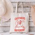 Catchers Are Built Different Baseball Catcher Canvas Tote Bag