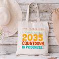 Class Of 2035 Countdown In Progress Fun Back To School Retro Canvas Tote Bag