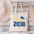 Class Of 2038 Grow With Me Kindergarten Back To School Canvas Tote Bag