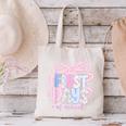 Coquette Bow Happy First Day Of School Back To School Retro Canvas Tote Bag Coquette Bow Happy First Day Of School Back To School Retro Canvas Tote Bag