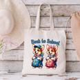 Corgi Dog Student To School Happy Back To School Canvas Tote Bag Corgi Dog Student To School Happy Back To School Canvas Tote Bag