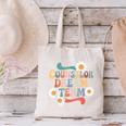 Counselor Dream Team Retro Back To School Counselor Squad Canvas Tote Bag
