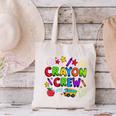 Crayon Crew Cute Back To School Canvas Tote Bag