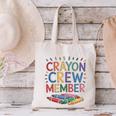 Crayon Crew Member Back To School Coloring Art Classes Canvas Tote Bag Crayon Crew Member Back To School Coloring Art Classes Canvas Tote Bag
