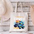 Crush Kindergarten Monster Truck Back To School Boys Canvas Tote Bag Crush Kindergarten Monster Truck Back To School Boys Canvas Tote Bag
