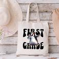 Cute Dabbing Penguin First Grade Back To School Canvas Tote Bag Cute Dabbing Penguin First Grade Back To School Canvas Tote Bag