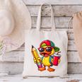 Cute Duck Lover Pencil Back To School Kids Boys Girls Canvas Tote Bag