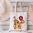 Dabbing Cool Cat Baseball 5th Birthday Canvas Tote Bag Dabbing Cool Cat Baseball 5th Birthday Canvas Tote Bag