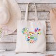 Disney Mickey And Friends Back To School Supplies Logo Fill Canvas Tote Bag Disney Mickey And Friends Back To School Supplies Logo Fill Canvas Tote Bag