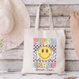 Fifth Grade Dream Team Smile Face Back To School 5th Grade Canvas Tote Bag