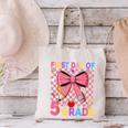 First Day Of 5th Grade Coquette Back To School Girls Kids Canvas Tote Bag First Day Of 5th Grade Coquette Back To School Girls Kids Canvas Tote Bag