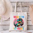 First Day Back To School 1st Grade Boys Football Dinosaur Canvas Tote Bag First Day Back To School 1st Grade Boys Football Dinosaur Canvas Tote Bag