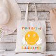 First Day Of Kindergarten Retro Back To School Girls Kids Canvas Tote Bag First Day Of Kindergarten Retro Back To School Girls Kids Canvas Tote Bag