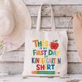 This Is My First Day Of Kindergarten Shirt Back To School Canvas Tote Bag This Is My First Day Of Kindergarten Shirt Back To School Canvas Tote Bag