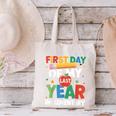 First Day Of My Last Year In Elementary Back To School Canvas Tote Bag First Day Of My Last Year In Elementary Back To School Canvas Tote Bag