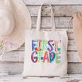 First Grade Back To School Happy First Day Of School Canvas Tote Bag First Grade Back To School Happy First Day Of School Canvas Tote Bag