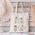 First Grade Dream Team Pencil Back To School Boys Girls Canvas Tote Bag