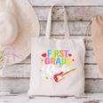First Grade Rocks Colorful Back To School Guitar Canvas Tote Bag First Grade Rocks Colorful Back To School Guitar Canvas Tote Bag