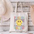 Fourth Grade Dream Team Smile Face Back To School 4th Grade Canvas Tote Bag