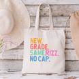 Gen Z Back To School New Grade Same Rizz No Cap Canvas Tote Bag Gen Z Back To School New Grade Same Rizz No Cap Canvas Tote Bag