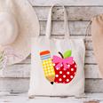 Girls Back To School Apple Toddler First Day Of Preschool Canvas Tote Bag