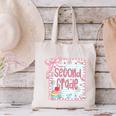Girls Second Grade Coquette Bow Pink Preppy Back To School Canvas Tote Bag Girls Second Grade Coquette Bow Pink Preppy Back To School Canvas Tote Bag
