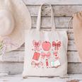 Happy Back To School 1st Day Toddler Girl Boho Coquette Bows Canvas Tote Bag Happy Back To School 1st Day Toddler Girl Boho Coquette Bows Canvas Tote Bag