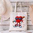 Heart Love Baseball Valentine Outfit Men Boy Canvas Tote Bag