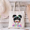 Hello First Grade Shirt Messy Bun Tie Dye Back To School Canvas Tote Bag Hello First Grade Shirt Messy Bun Tie Dye Back To School Canvas Tote Bag