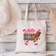 Hello Second Grade Tie Dye Pencil Back To School 2nd Grade Canvas Tote Bag