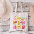 Hello Sixth 6th Grade Back To School Coquette Bow Girls Canvas Tote Bag Hello Sixth 6th Grade Back To School Coquette Bow Girls Canvas Tote Bag