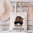 HR Director Leopard Messy Bun Appreciation Back To School Performance Canvas Tote Bag