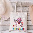 I'm Ready To Axolotl Questions In 7th Grade Back To School Premium Tri-Blend Canvas Tote Bag I'm Ready To Axolotl Questions In 7th Grade Back To School Premium Tri-Blend Canvas Tote Bag