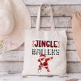 Jingle Ballers Plaid Santa Dabbing Baseball Christmas Canvas Tote Bag Jingle Ballers Plaid Santa Dabbing Baseball Christmas Canvas Tote Bag