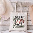 I Just Hit 100 Days Of School Teacher Baseball Boys Kids Canvas Tote Bag