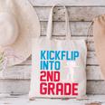 Kickflip Into 2nd Grade Skateboard Lover Back To School Canvas Tote Bag